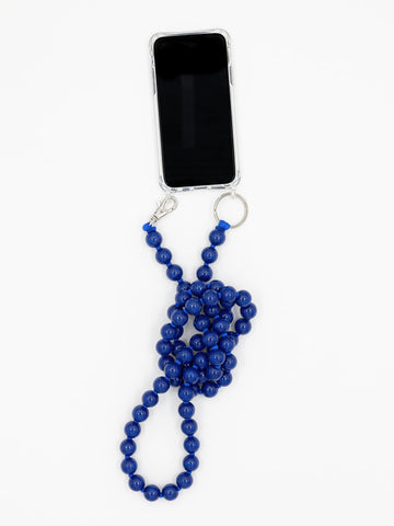HANDYKETTE PHONE NECKLACE - BIG PERLEN - BLUE
