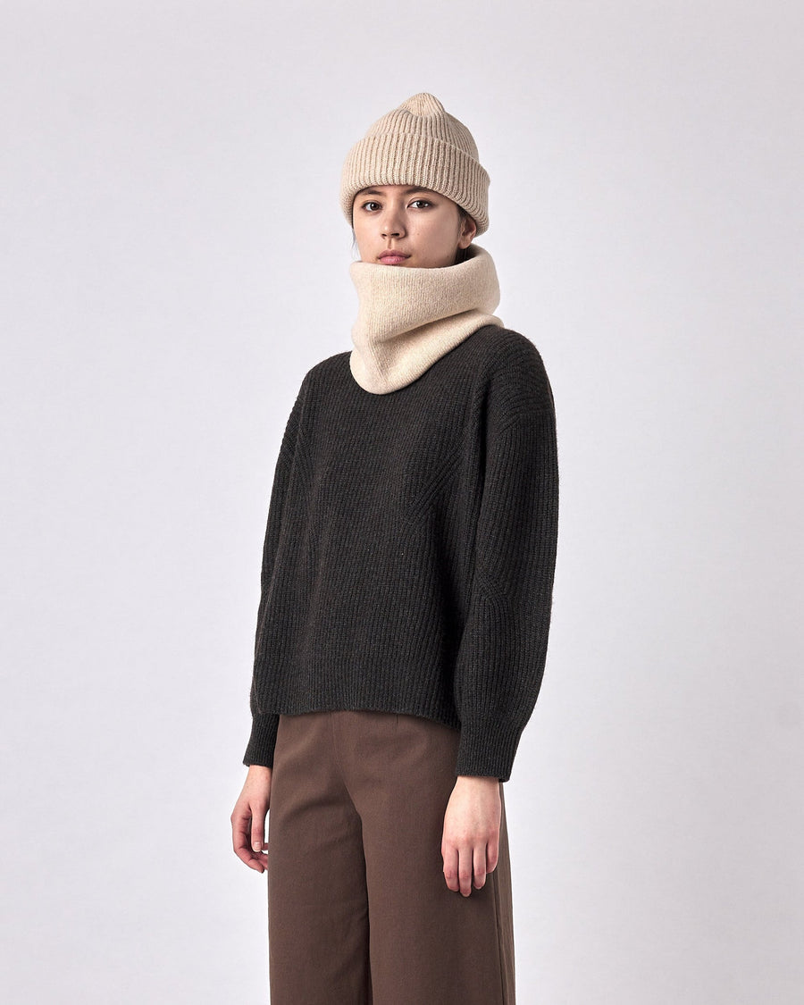 YAK WOOL BEANIE - ALMOND