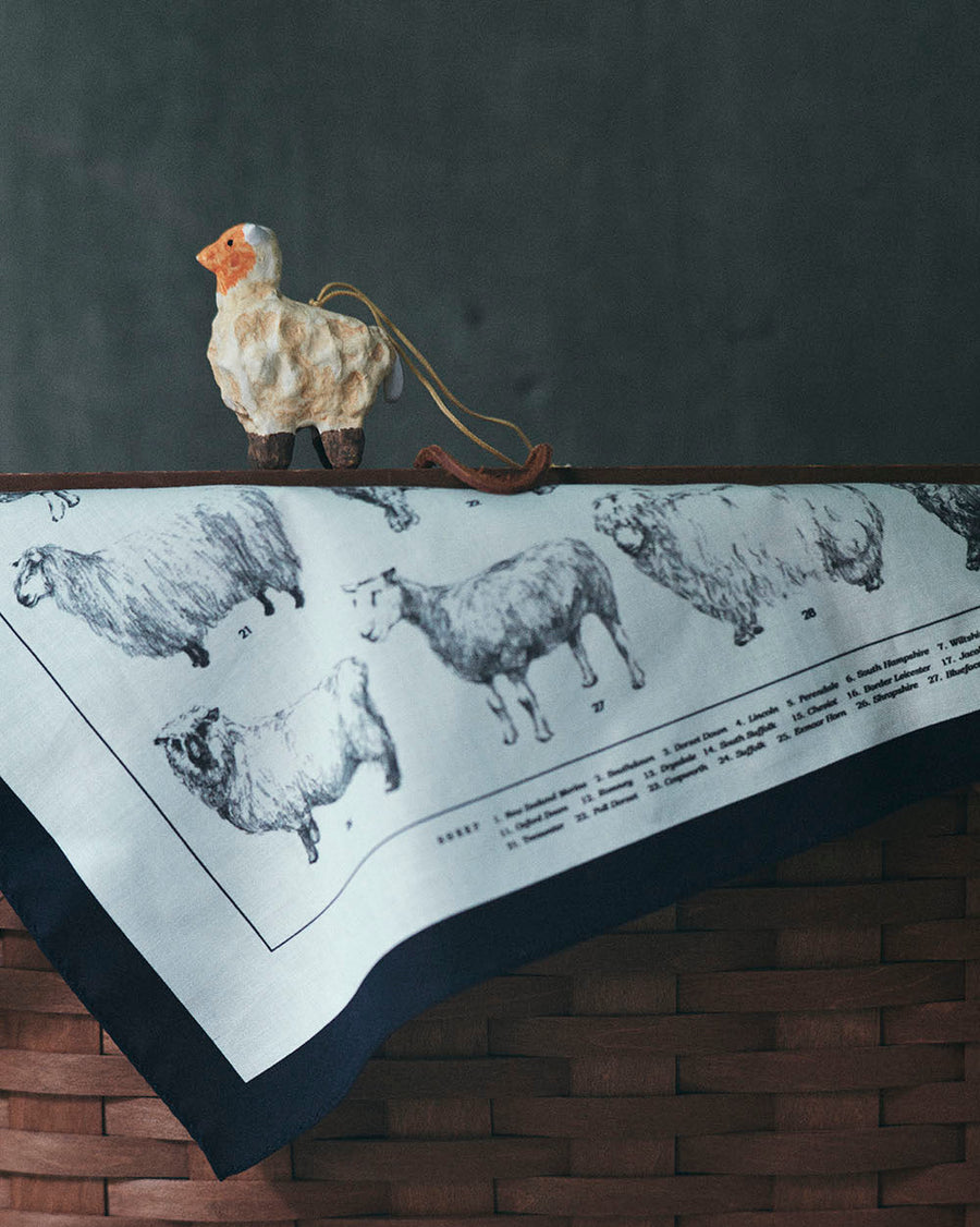 ORNAMENT - PAPER MACHE - SHEEP