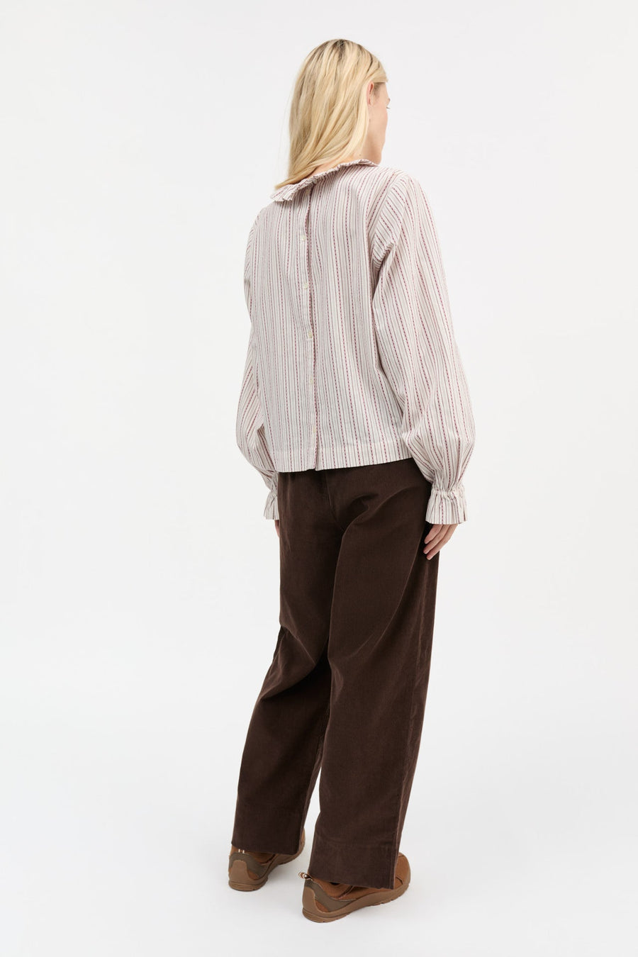CORNFLOWER BLOUSE - RASPBERRY STRIPE