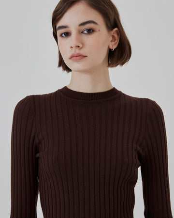 VALLEY SWEATER - RUST BROWN