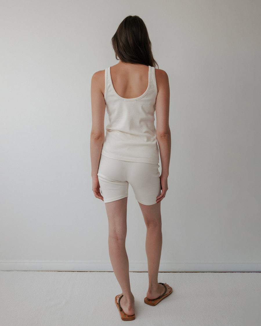 SCOOP BACK RIB TANK - NATURAL