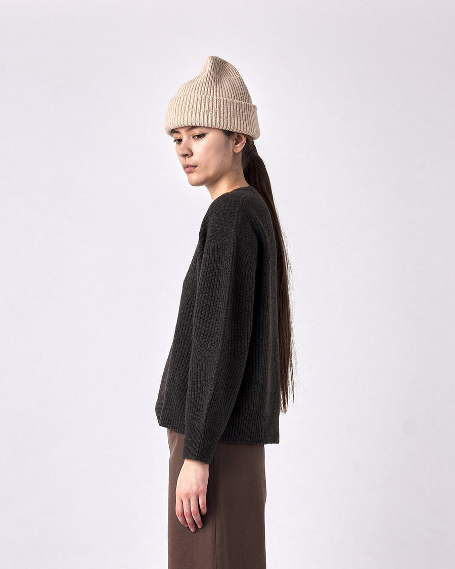 YAK WOOL BEANIE - ALMOND