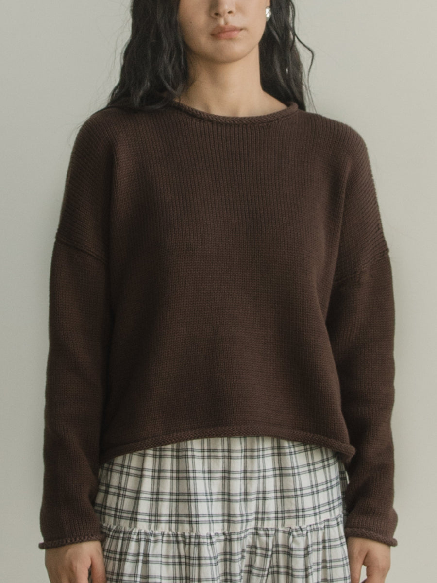 BAILEY PULLOVER - CHOCOLATE