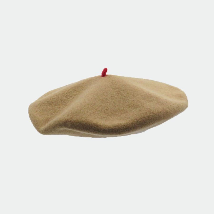 TWO TONE  BERET - CAMEL