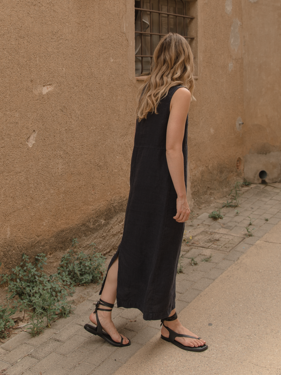 HEIDI DRESS - NAVY