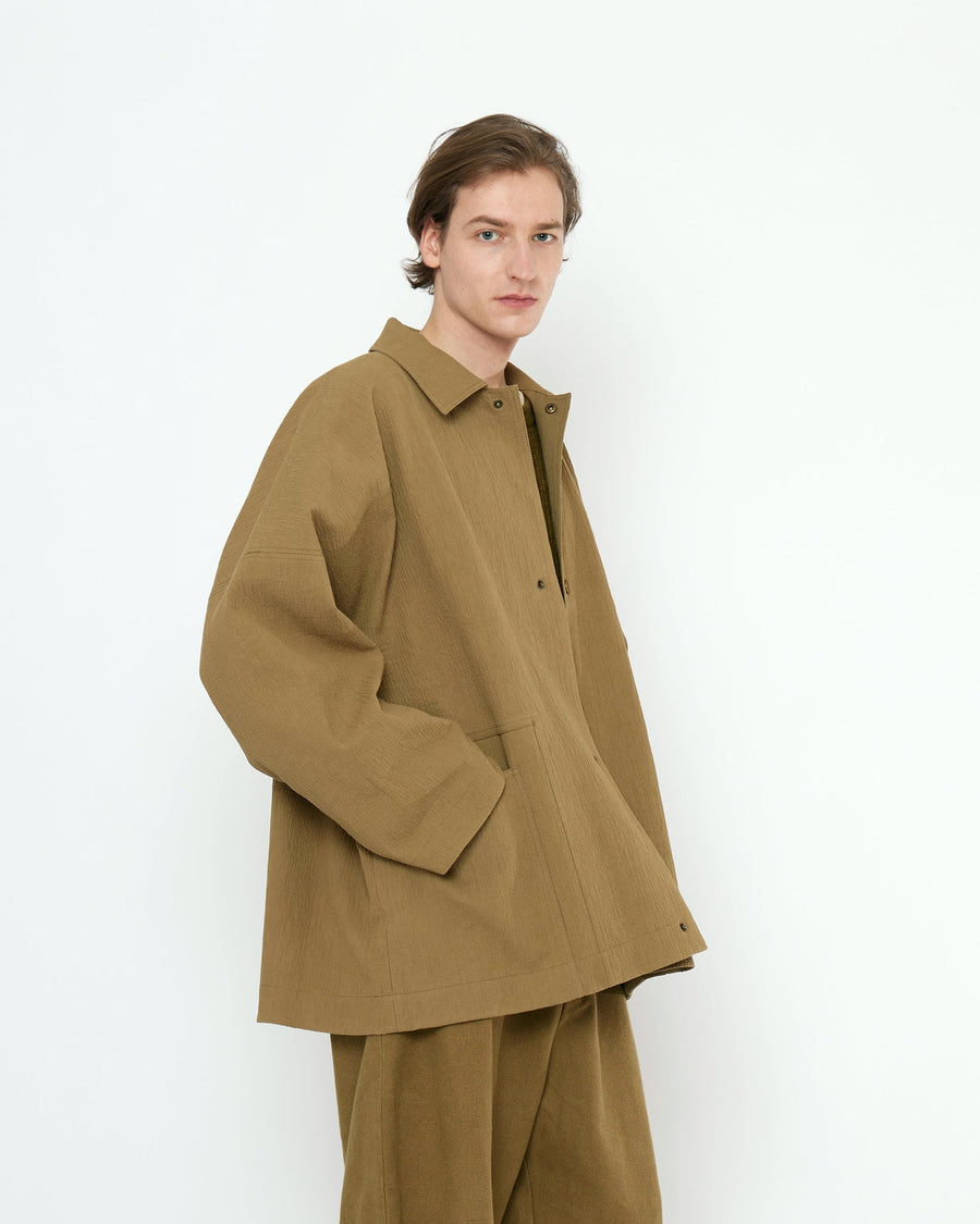 POCKETS SHIRT JACKET - KELP