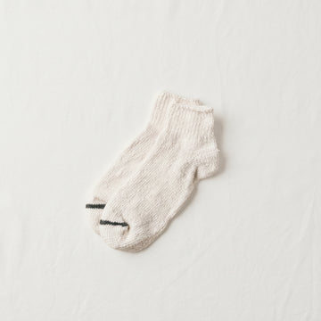 ORGANIC COTTON GARABOU ANKLE SOCKS - NATURAL