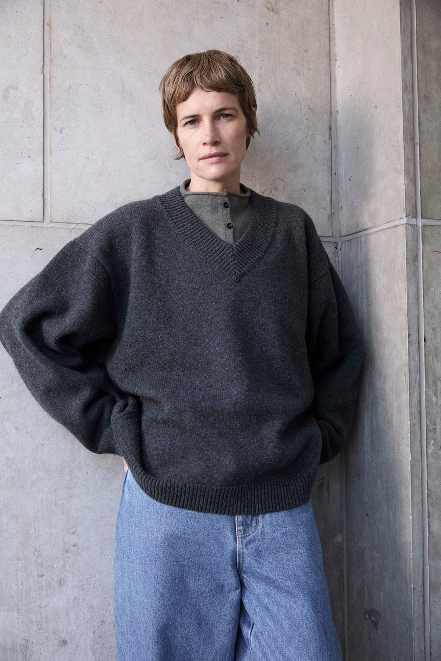 SLOAN VNECK - CHARCOAL - COMING SOON!