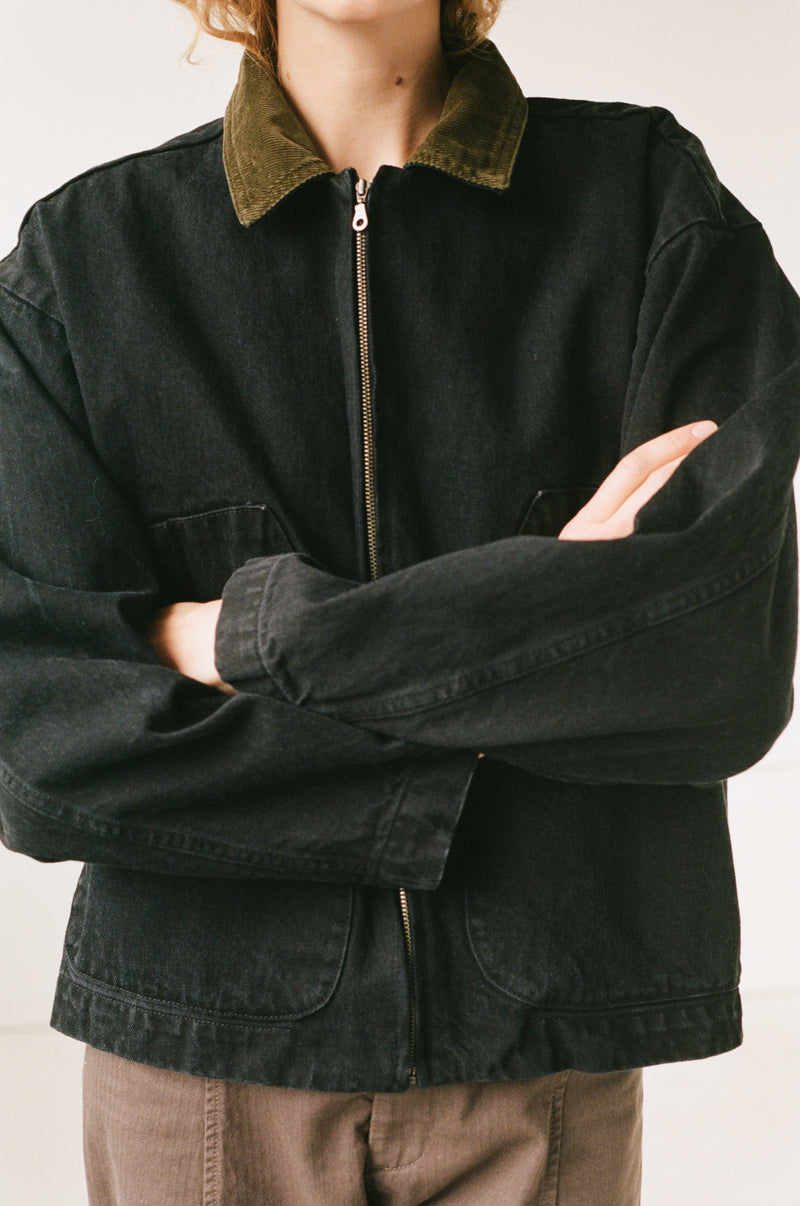 STUDIO COAT - WASHED BLACK