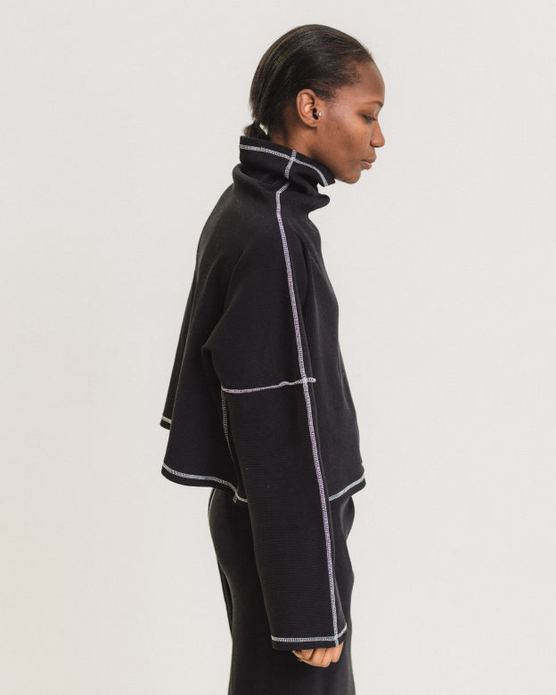 CAMER TURTLENECK - BLACK