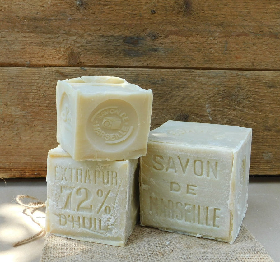 SAVON DE MARSEILLE - NATURAL CUBE SOAP - 600g