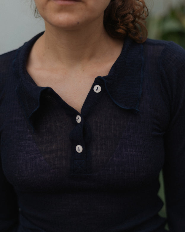 DUAL LONGLSEEVE TEE - MURANO NAVY