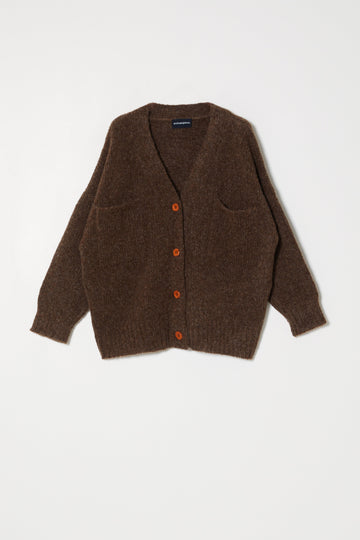 AMELIA CARDIGAN - BROWN