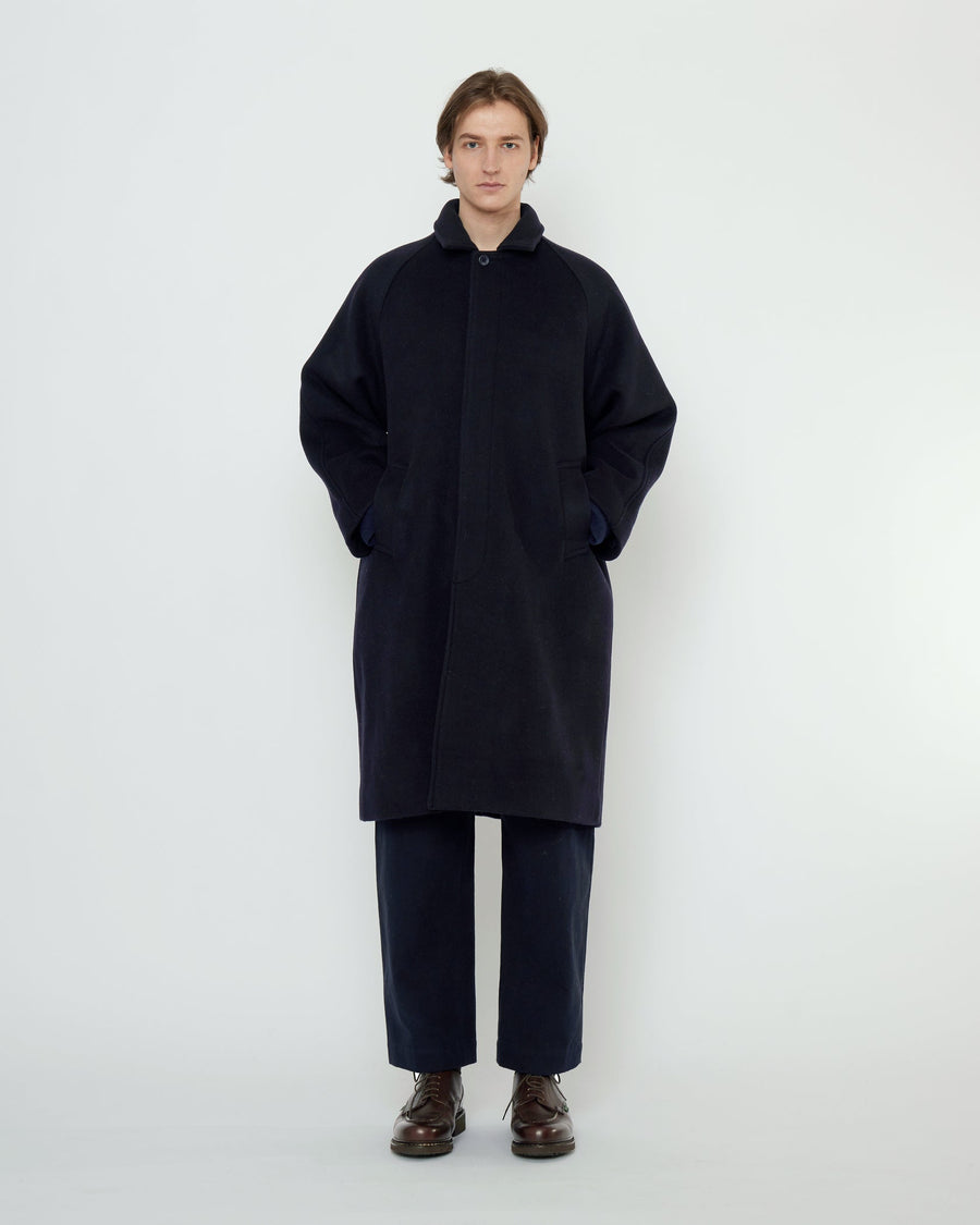 WOOL DUSTER - NAVY BLACK