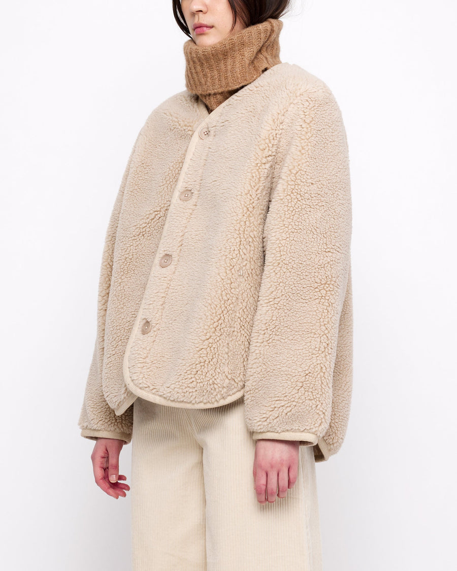 CURLY JACKET - BEIGE