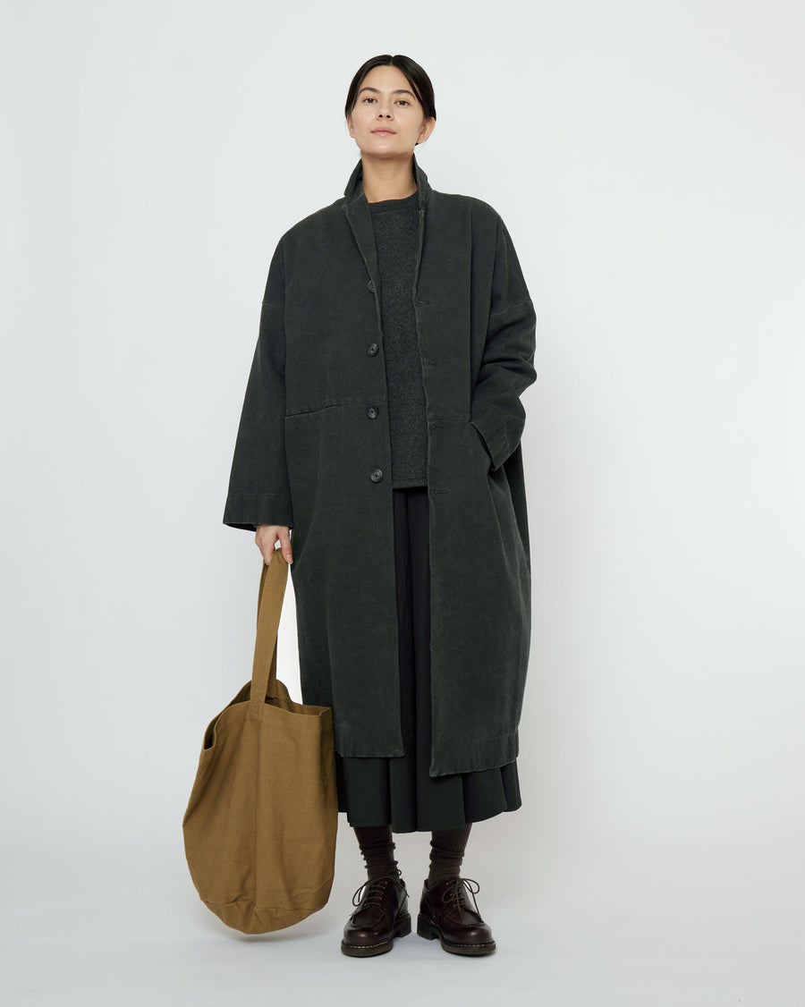 OVERSIZED BLAZER COAT  - WASHED BLACK