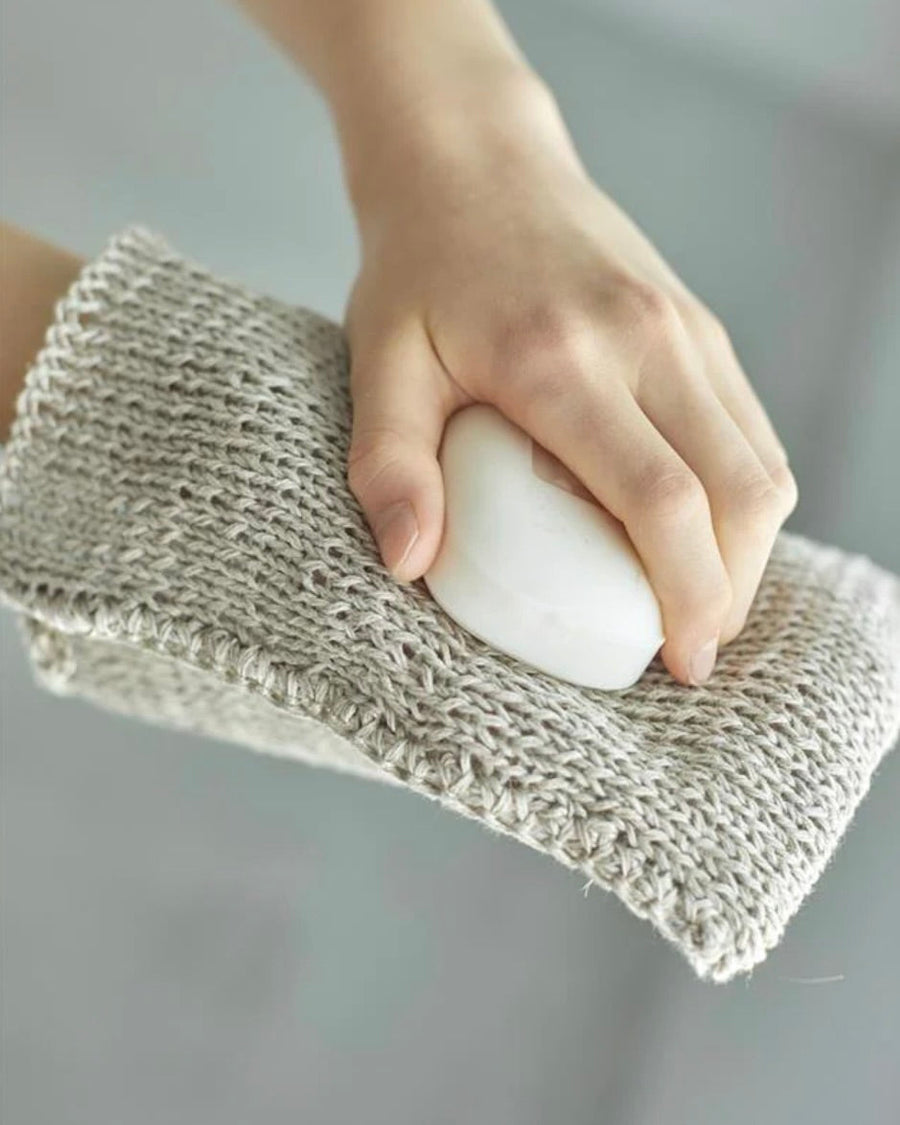 LINEN KNIT WASH MITT