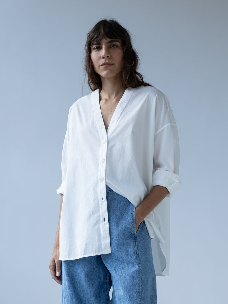 STUDIO SHIRT COTTON - SALT