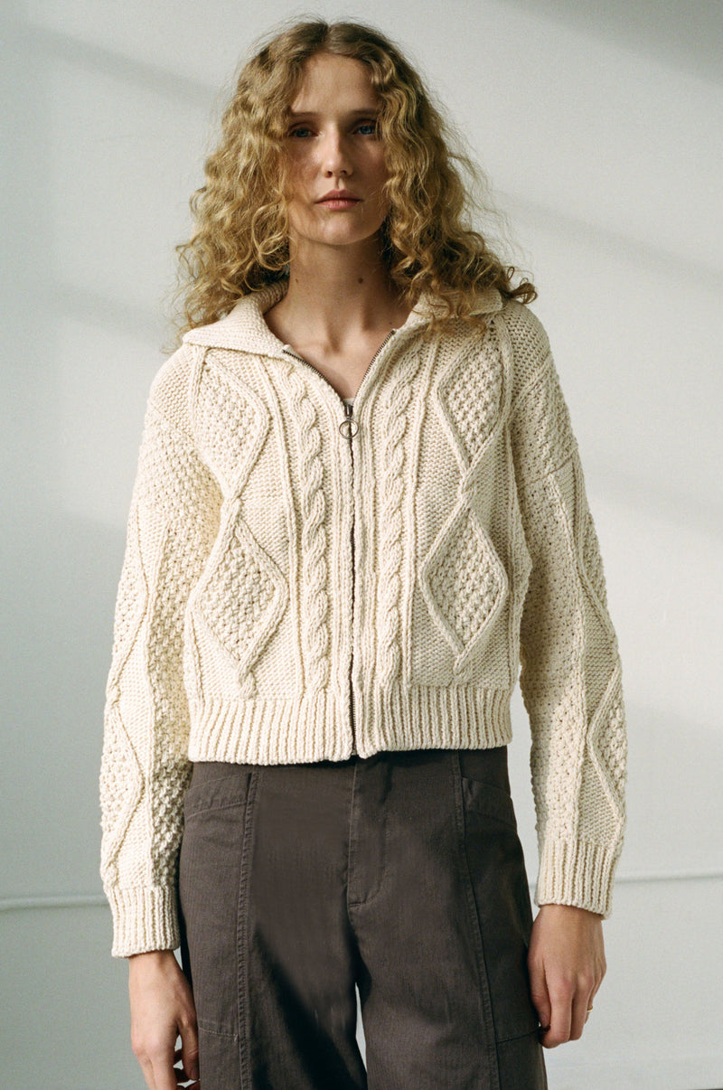 DONEGAL CARDIGAN - NATURAL