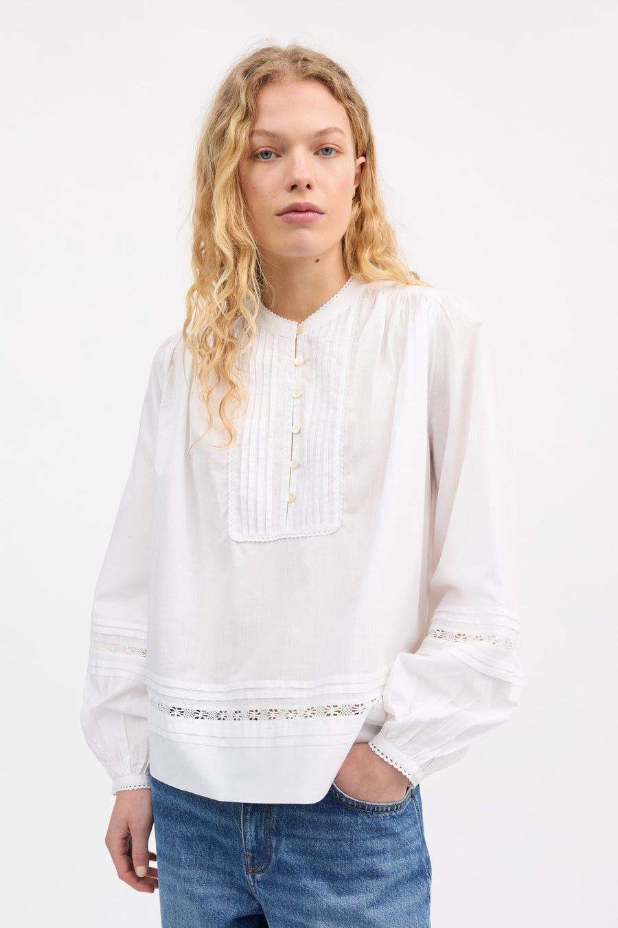 LEAF SHIRT - OPTIC WHITE