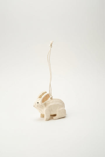 ORNAMENT - PAPER MACHE - RABBIT