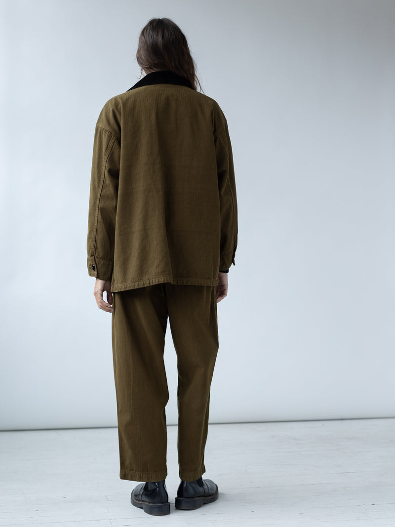 PAINTER COAT - DARK OLIVE