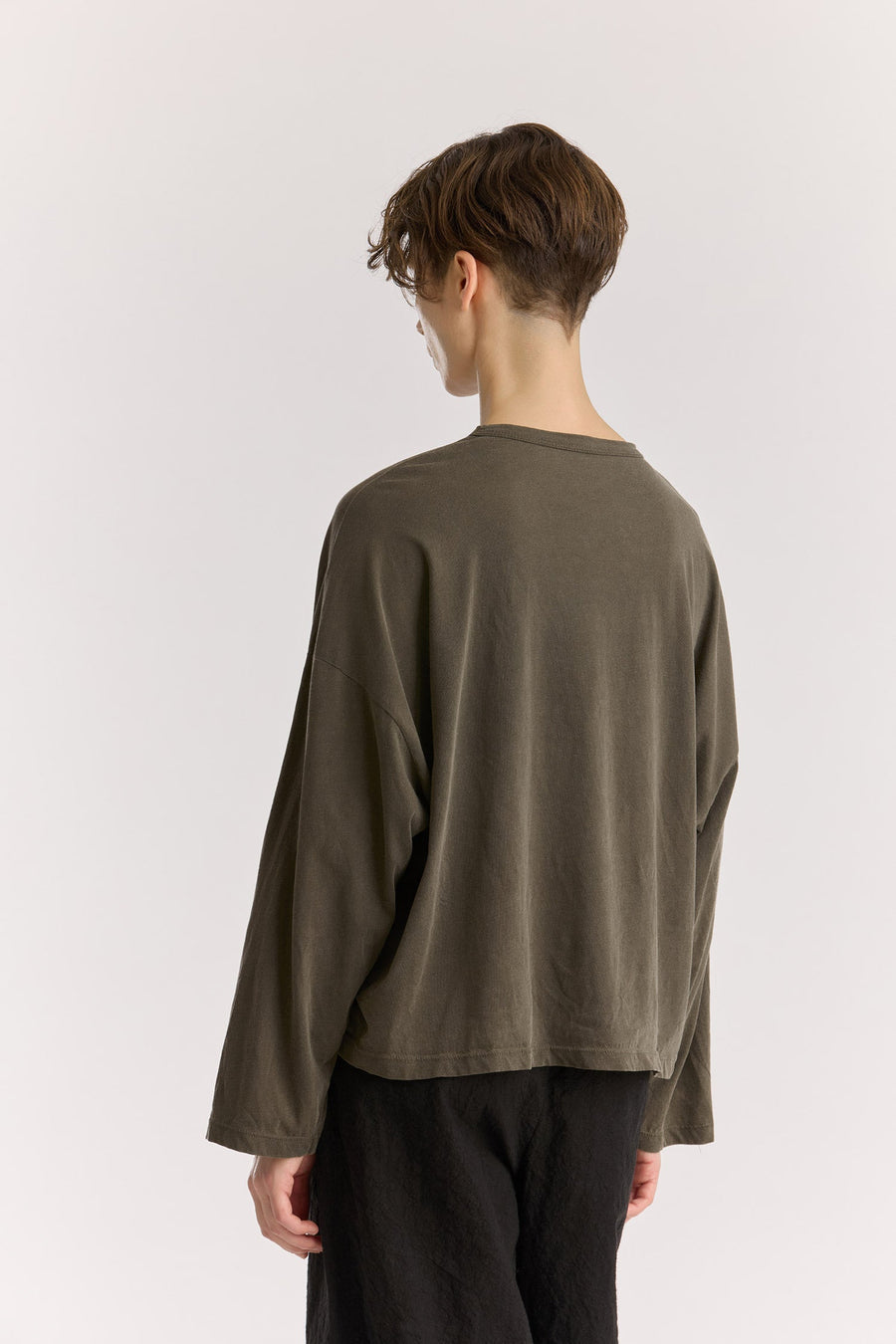 WIDE LONGSLEEVE  TEE - SLATE