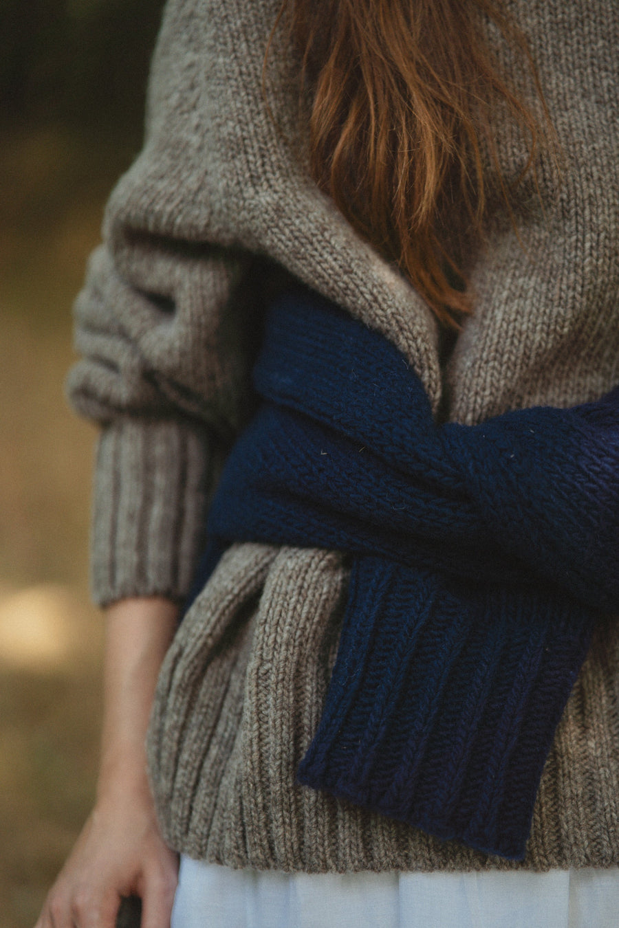 OVERSIZED RINGO SWEATER - DARK GREY MELANGE