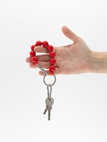 SHORT KEYHOLDER - BIG PERLEN - RED