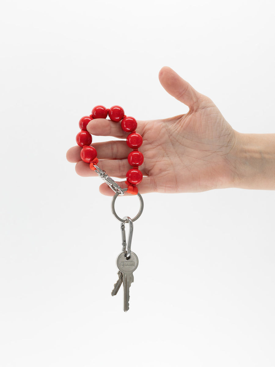 SHORT KEYHOLDER - BIG PERLEN - RED