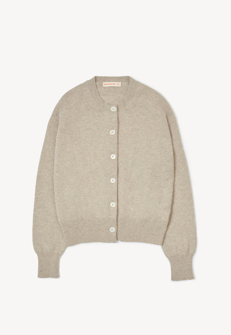 ADA CREWNECK CARDIGAN - OAT