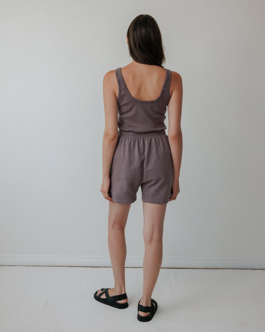 SCOOP BACK RIB TANK - MUSHROOM