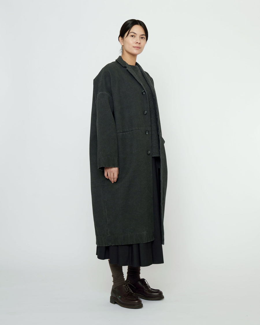 OVERSIZED BLAZER COAT  - WASHED BLACK