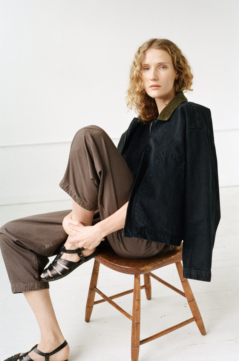 STUDIO COAT - WASHED BLACK