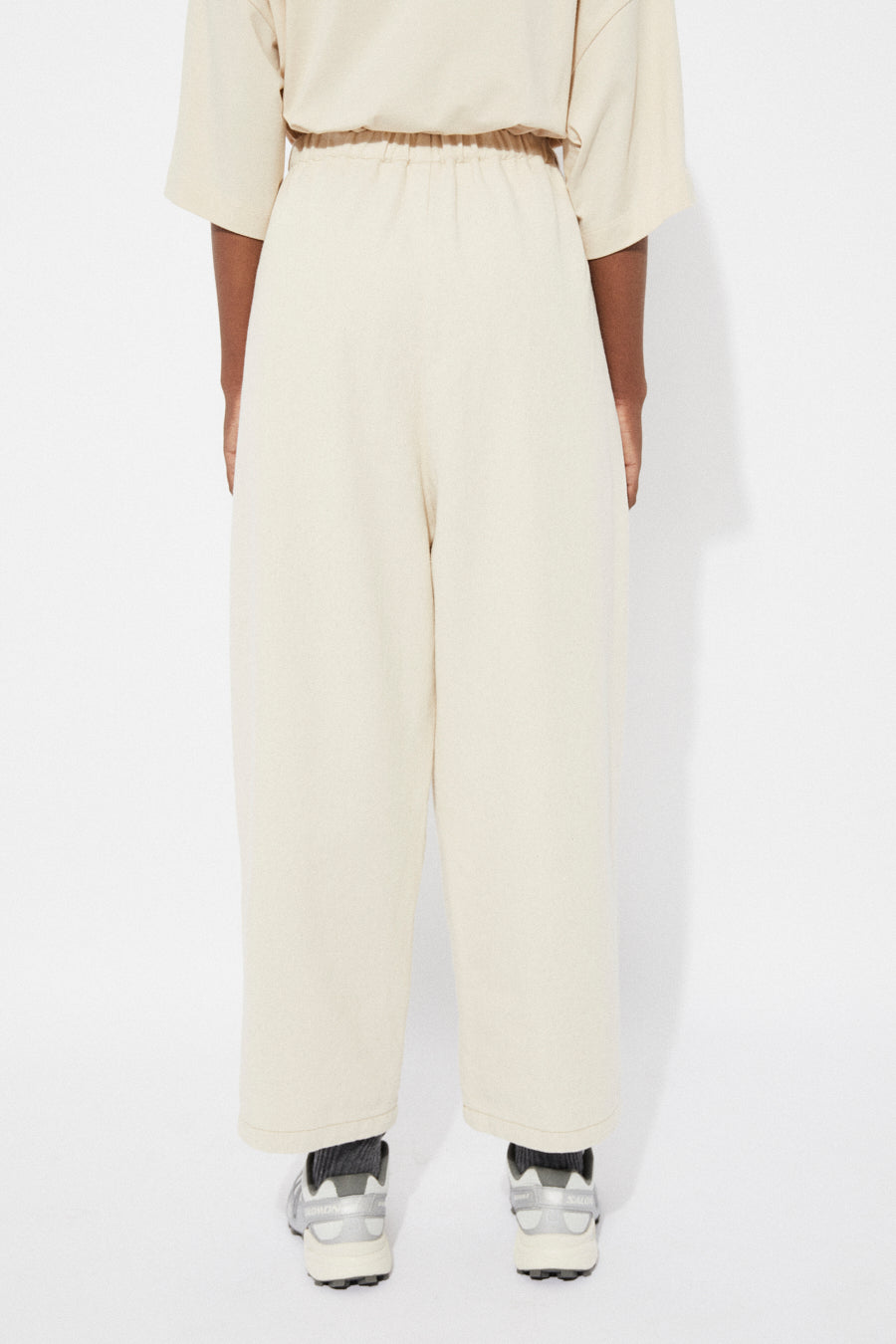 VERDAGUER COTTON MAXI PANTS - NATURAL