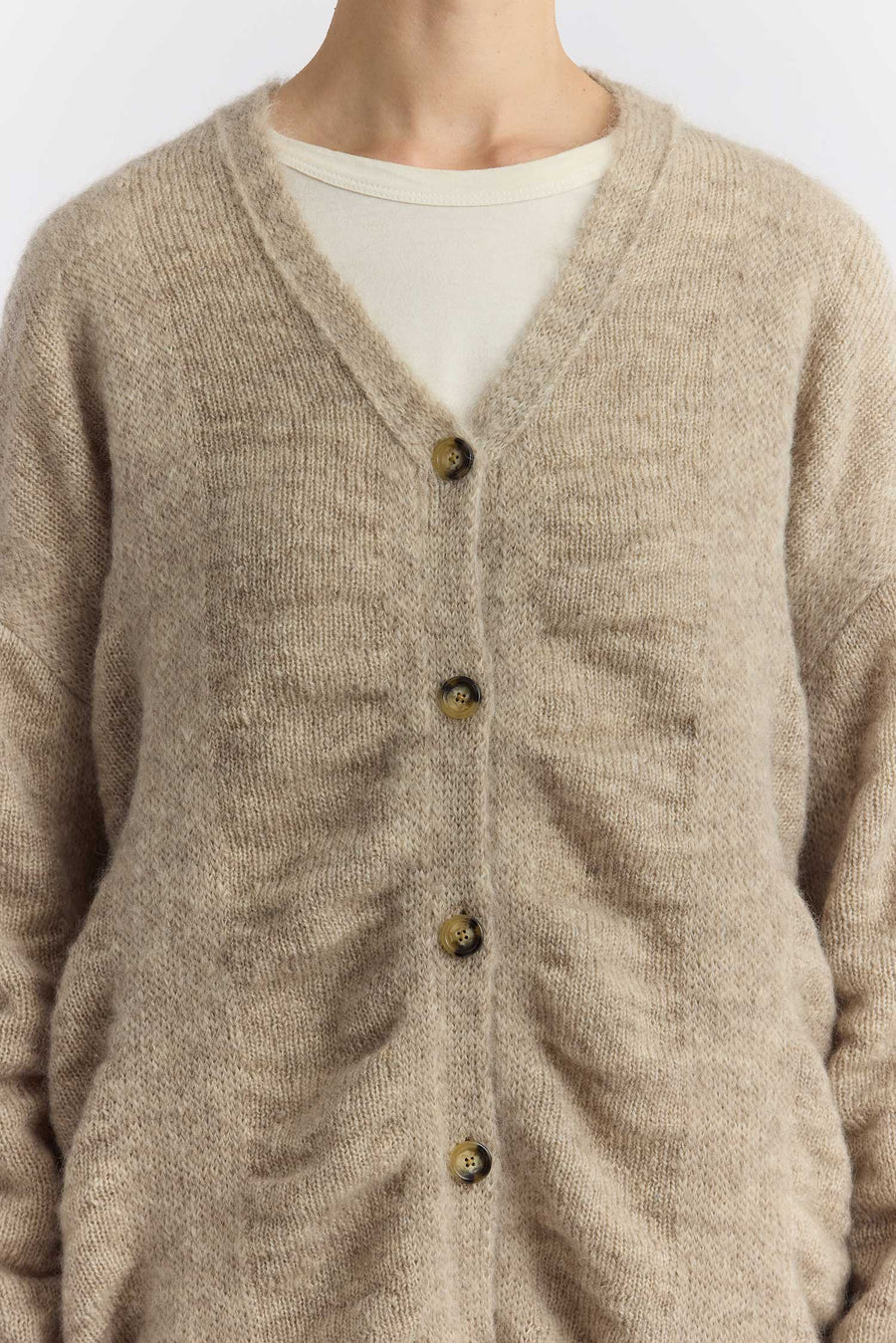 WATERFALL CARDIGAN - NATURAL