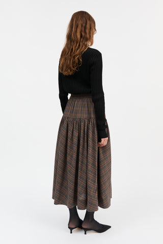 LILI SKIRT - RED/GREEN CHECK