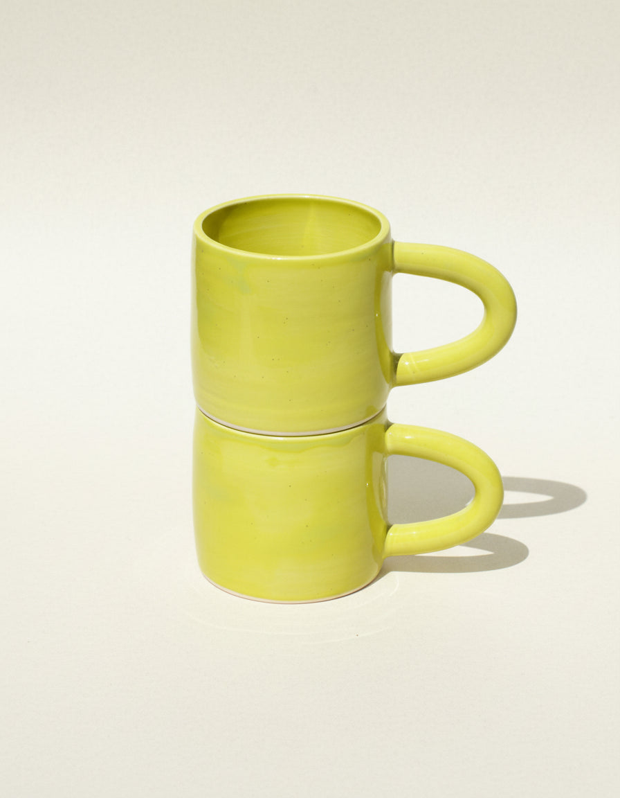 HANDMADE CERAMIC MUG - CHARTREUSE