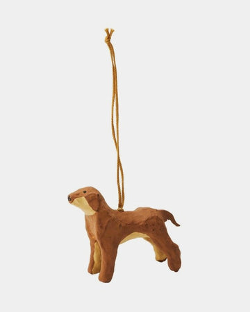 ORNAMENT - PAPER MACHE - DOG