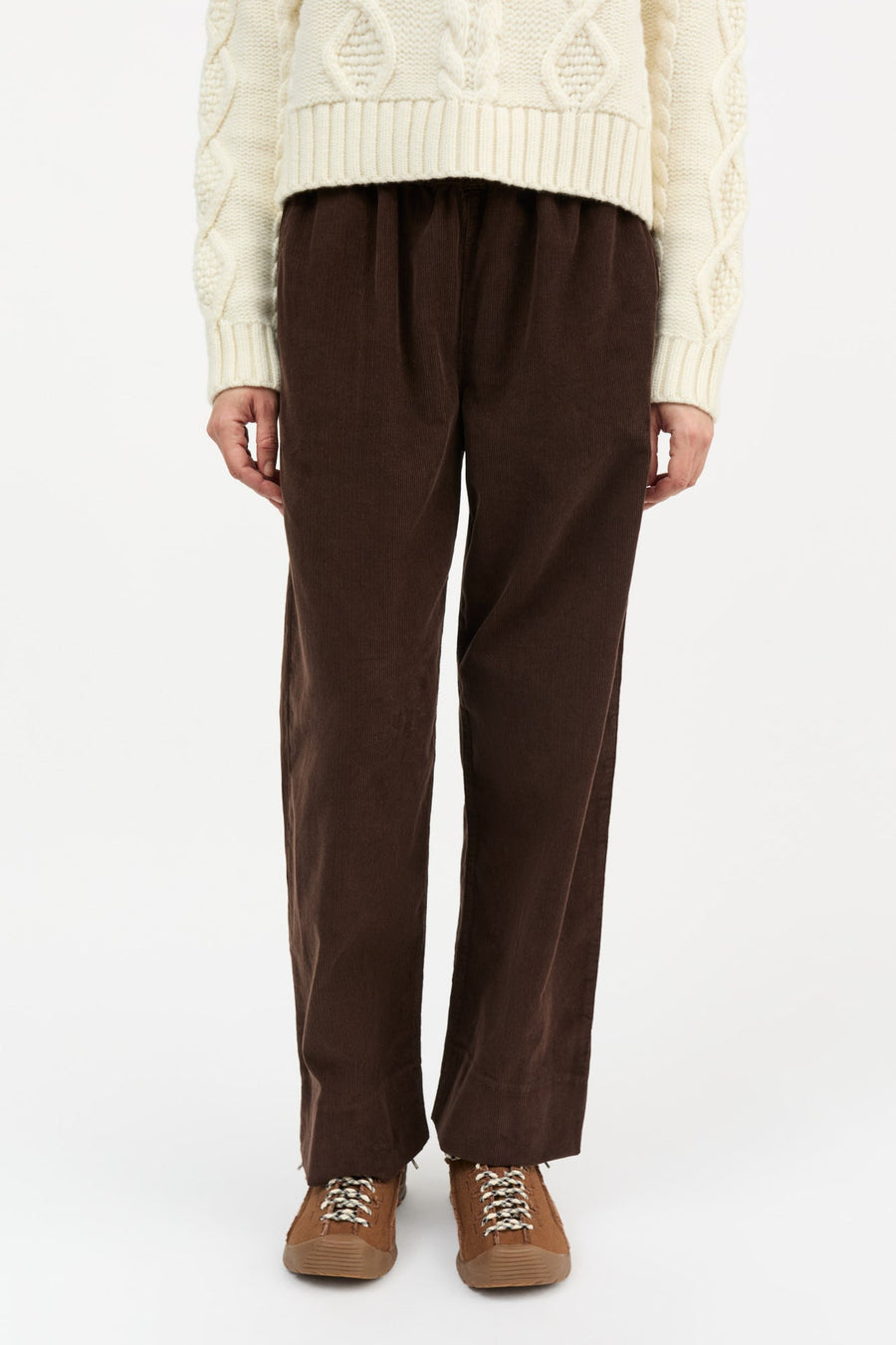 JASMINE PANTS - DARK BROWN CORDUROY