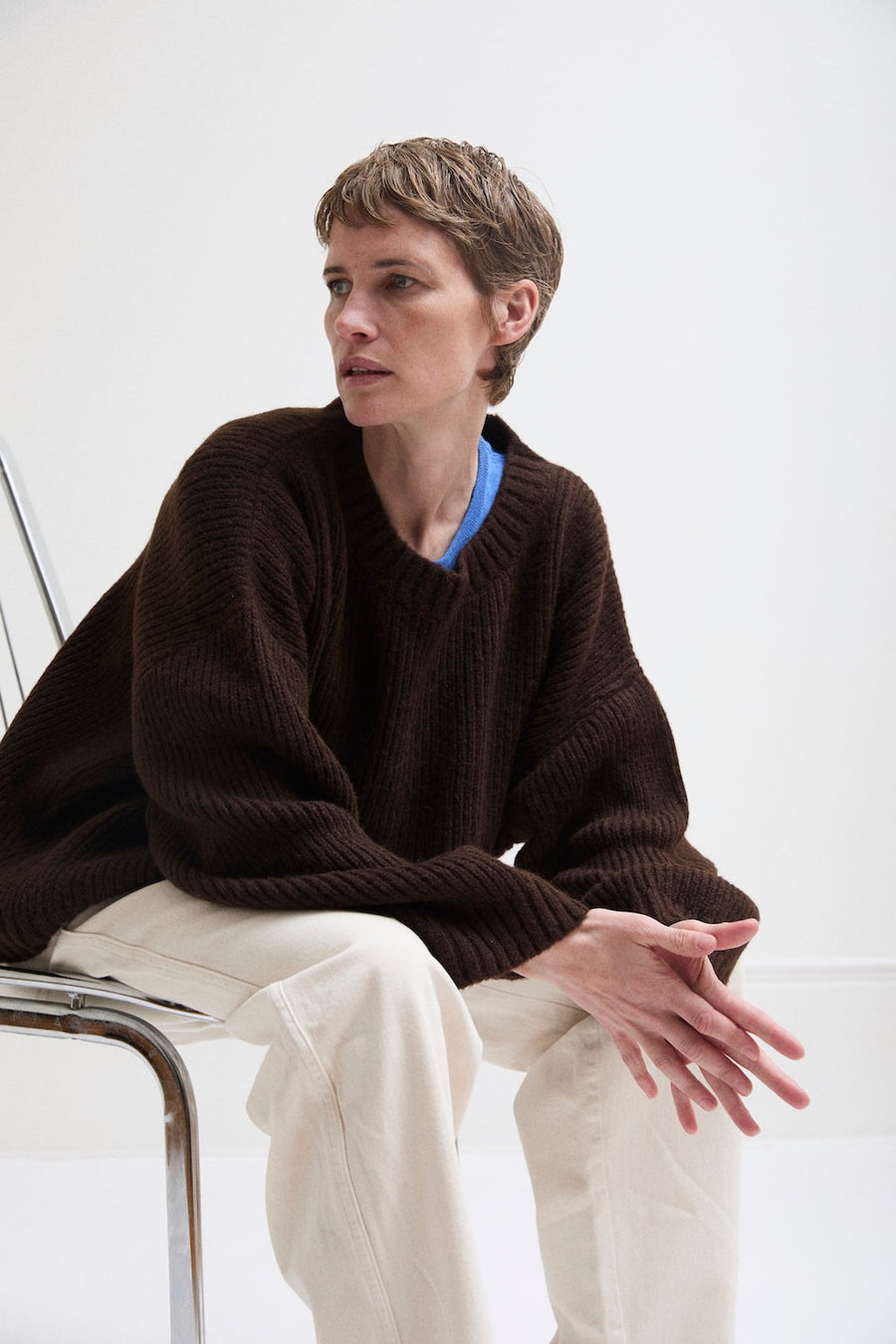 LUXE BLAKE PULLOVER - COCOA