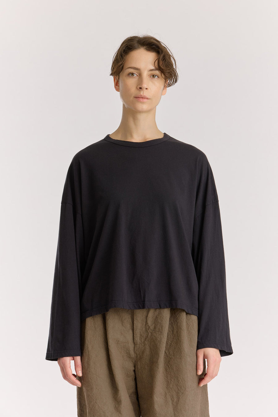 WIDE LONGSLEEVE TEE - BLACK