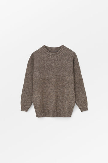 LUCY KNIT SWEATER - LIGHT BROWN