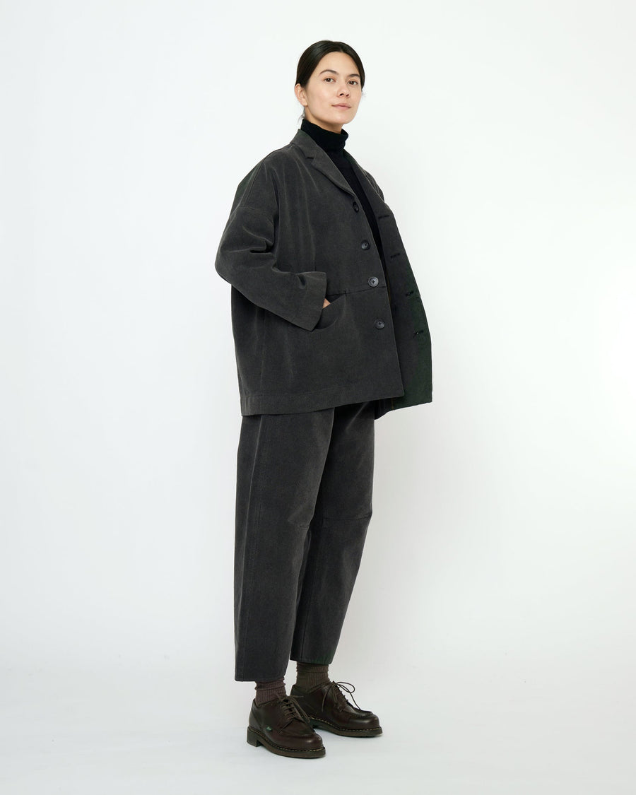OVERSIZED BLAZER  - WASHED BLACK