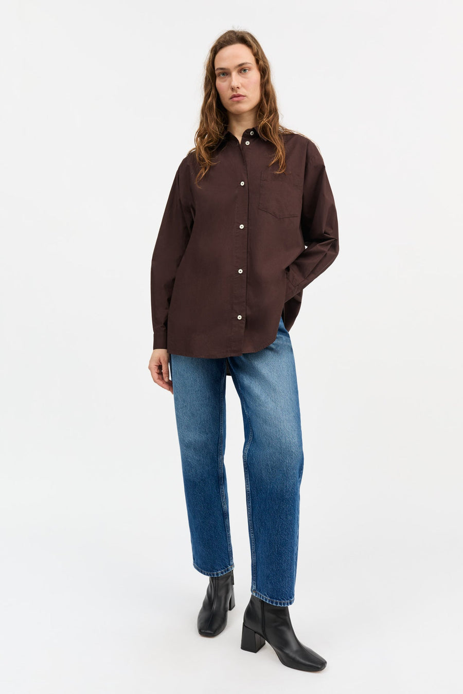 EDGAR SHIRT - DARK BROWN