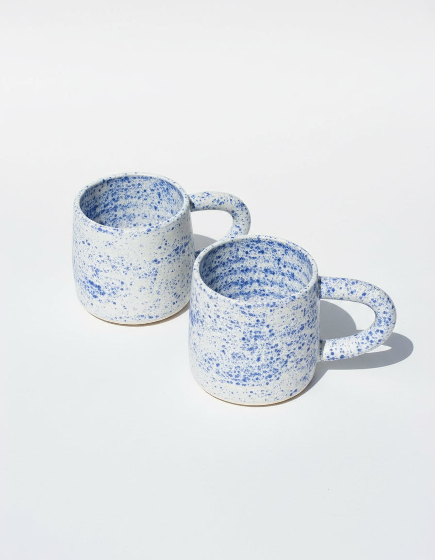 HANDMADE CERAMIC MUG - BLUE SPECKLE