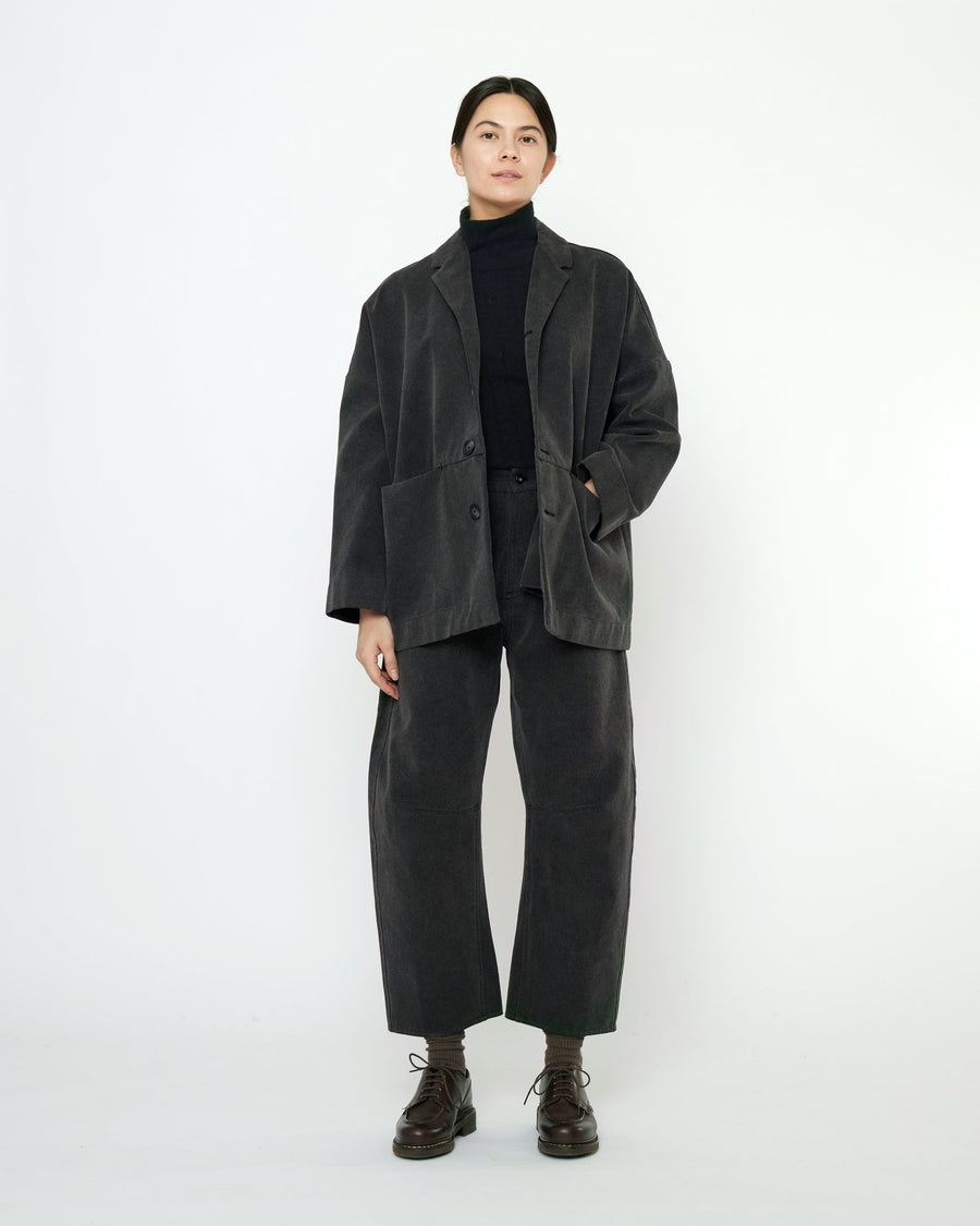 OVERSIZED BLAZER  - WASHED BLACK