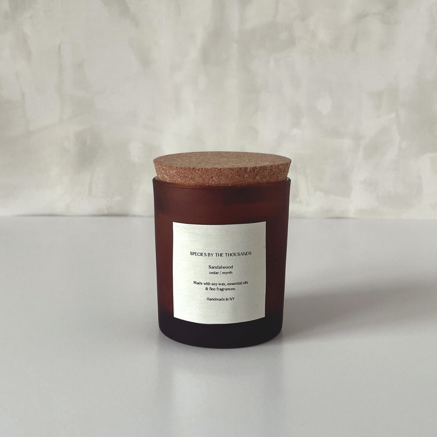 CANDLE - SANDALWOOD, CEDAR & MYRRH