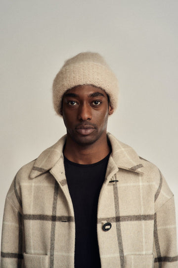 CLOUD MOHAIR BEANIE - OAT